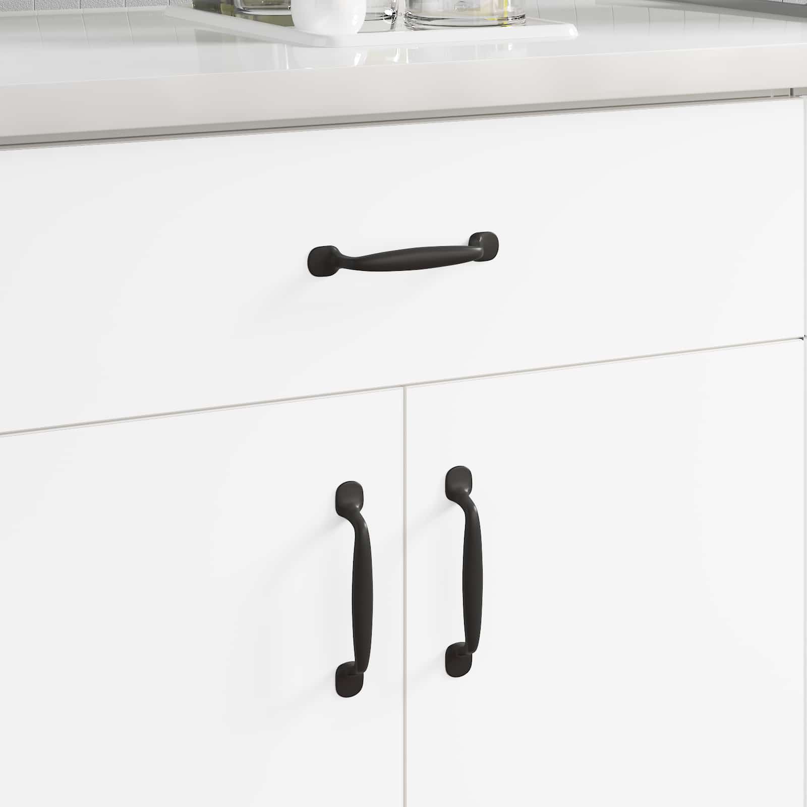 Maniglia per Mobili 250 pcs Nero 130 x 19,4 x 22,3 mm Alluminio 864694