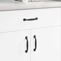 Maniglia per Mobili 250 pcs Nero 130 x 19,4 x 22,3 mm Alluminio 864694