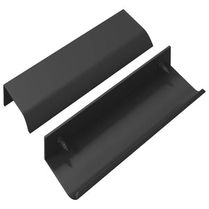 Manico 2 pcs Nero 120 x 39.6 x 17 mm Alluminio 864695