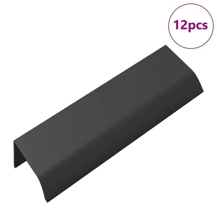 Manico 12 pcs Nero 120 x 39.6 x 17 mm Alluminio 864696