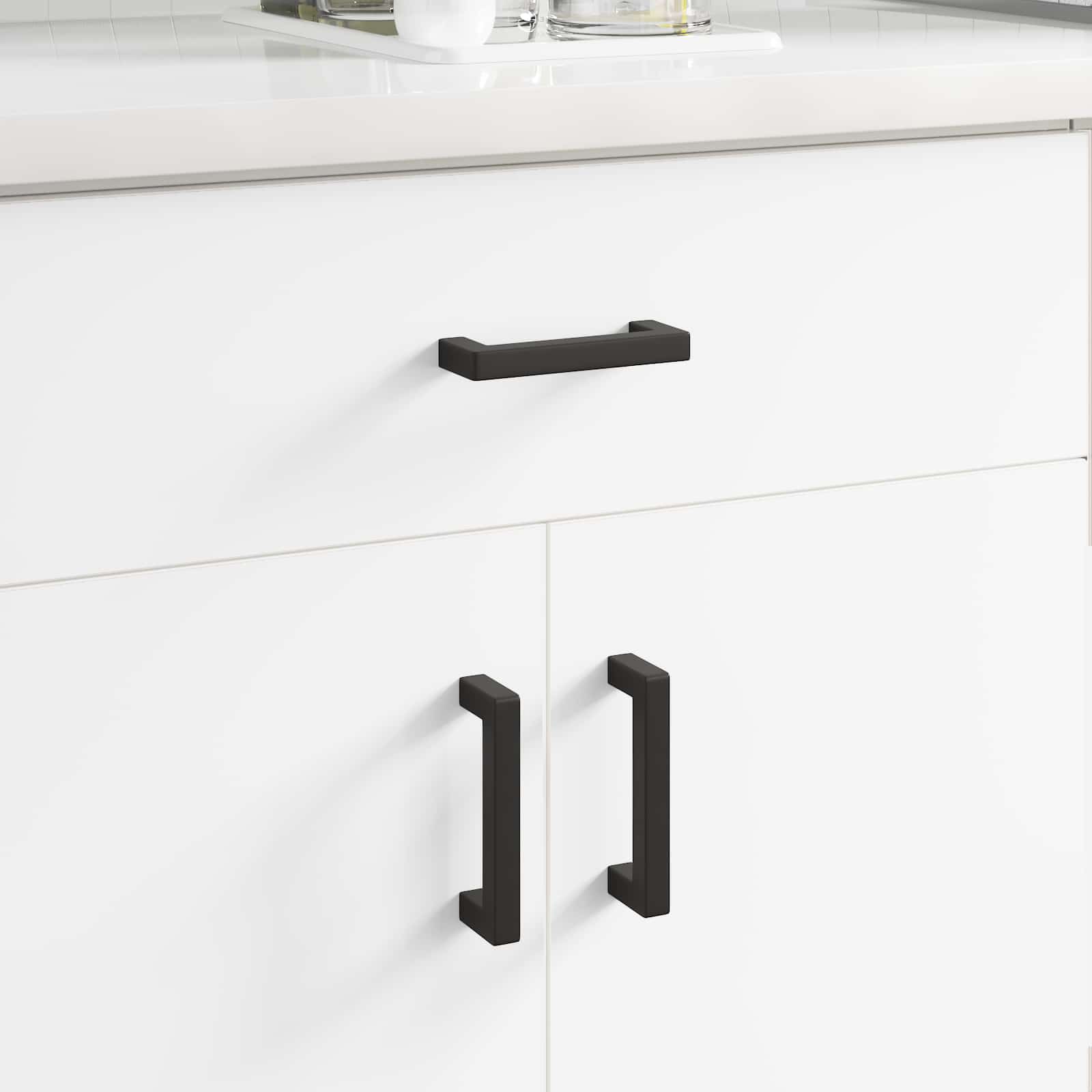 Maniglia per Mobili 2 pcs Nero 110 x 12 x 36 mm Ferro 864710