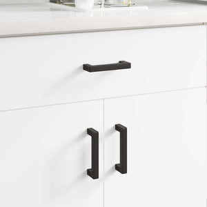 Maniglia per Mobili 2 pcs Nero 110 x 12 x 36 mm Ferro 864710