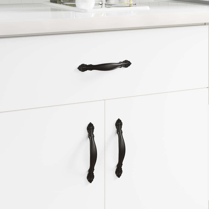 Manico 2 pcs Nero 150 mm Lega di Zinco 864716