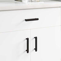 Maniglia per Armadio 2 pcs Nero 121 x 16.6 x 28.3 mm Ferro 864727