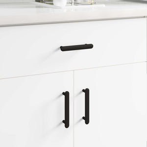 Maniglia per Armadio 12 pcs Nero 121 x 16.6 x 28.3 mm Ferro 864728