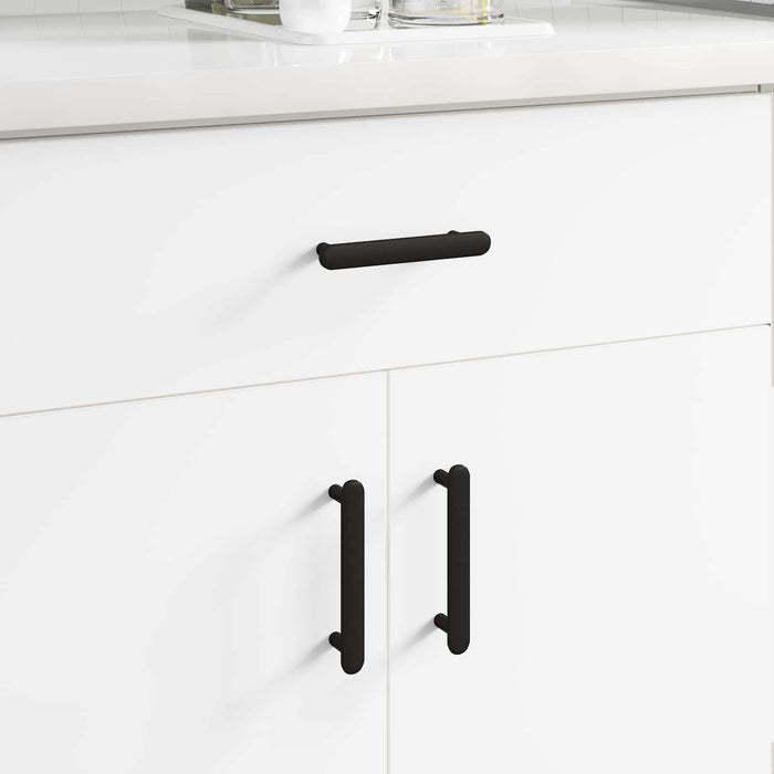 Maniglia per Armadio 474 pcs Nero 121 x 16.6 x 28.3 mm Ferro 864729