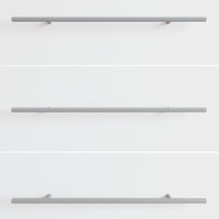 Manico 2 pcs Argento 1500 mm Acciaio 864735