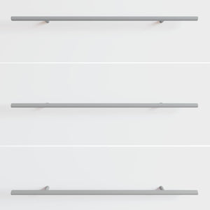 Manico 2 pcs Argento 1500 mm Acciaio 864735