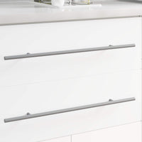 Manico 2 pcs Argento 1500 mm Acciaio 864735