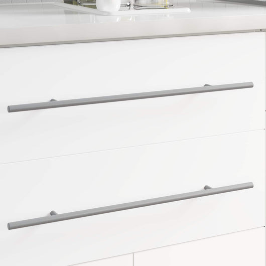 Manico 2 pcs Argento 1500 mm Acciaio 864735