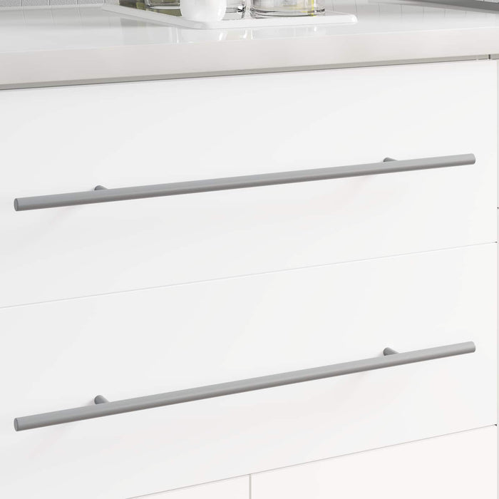 Manico 2 pcs Argento 1500 mm Acciaio 864735