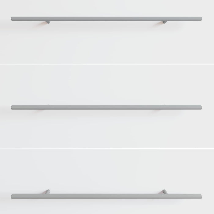 Manico 12 pcs Argento 1500 mm Acciaio 864736