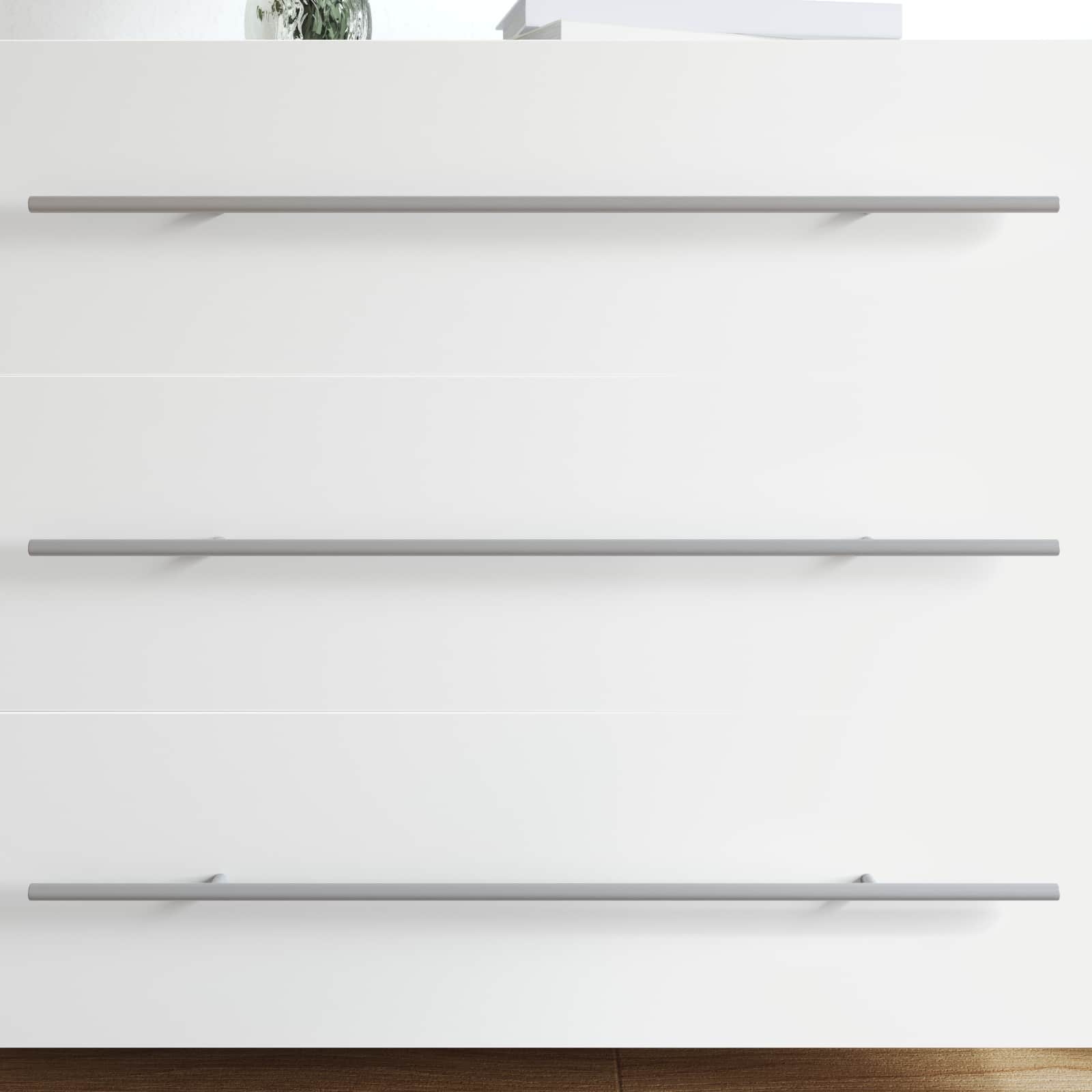 Maniglia per Armadio 2 pcs Argento 1700mm Acciaio inossidabile 864737