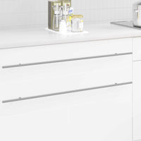 Maniglia per Armadio 2 pcs Argento 0 Acciaio inossidabile 864741