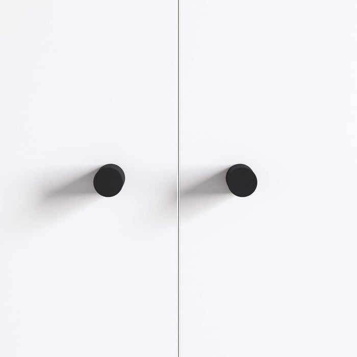 Maniglie per Armadi 2 pcs Nero M4 x 12 mm Ferro 864743