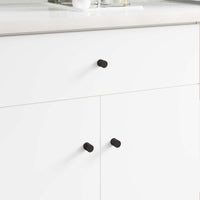 Maniglie per Armadi 2 pcs Nero M4 x 12 mm Ferro 864743