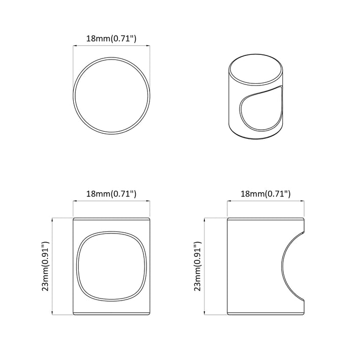Maniglie per Armadi 12 pcs Nero M4 x 12 mm Ferro 864744