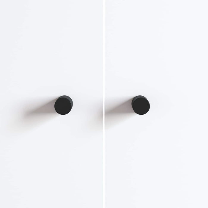 Maniglia per Armadio 2 pcs Nero 18 x 23 mm Ferro 864746