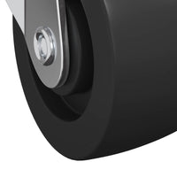 Ruota 2 pcs Nero e argento 63 x 48 x 46 mm Ferro e nylon 864760