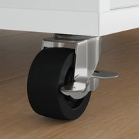 Ruota 2 pcs Nero e argento 63 x 48 x 46 mm Ferro e nylon 864760