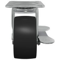 Ruota 2 pcs Nero e argento 63 x 48 x 46 mm Ferro e nylon 864760