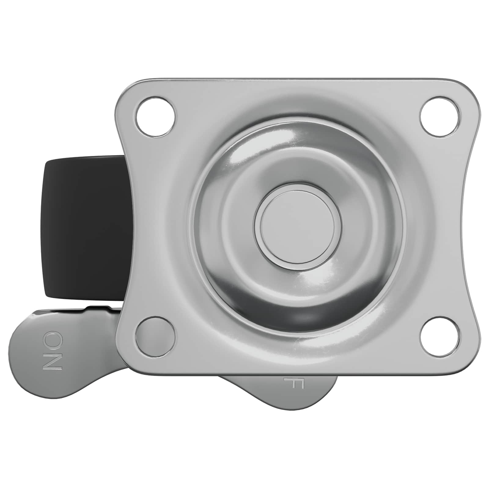 Ruota 2 pcs Nero e argento 63 x 48 x 46 mm Ferro e nylon 864760