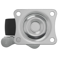 Ruota 12 pcs Nero e argento 63 x 48 x 46 mm Ferro e nylon 864761