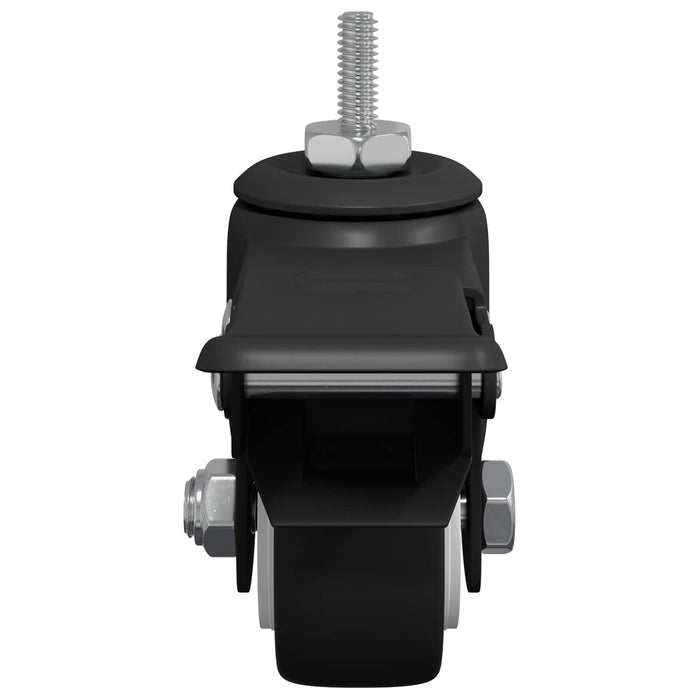 Ruote 2 pcs Nero M6 x 1.5 mm Ferro e nylon 864764