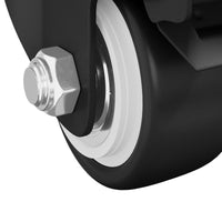 Ruote 12 pcs Nero M6 x 1.5 mm Ferro e nylon 864765