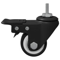 Ruote 12 pcs Nero M6 x 1.5 mm Ferro e nylon 864765