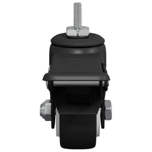 Ruote 12 pcs Nero M6 x 1.5 mm Ferro e nylon 864765