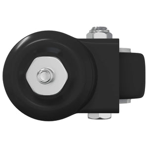 Rullo girevole 2 pcs Nero M6 mm Ferro e nylon 864766