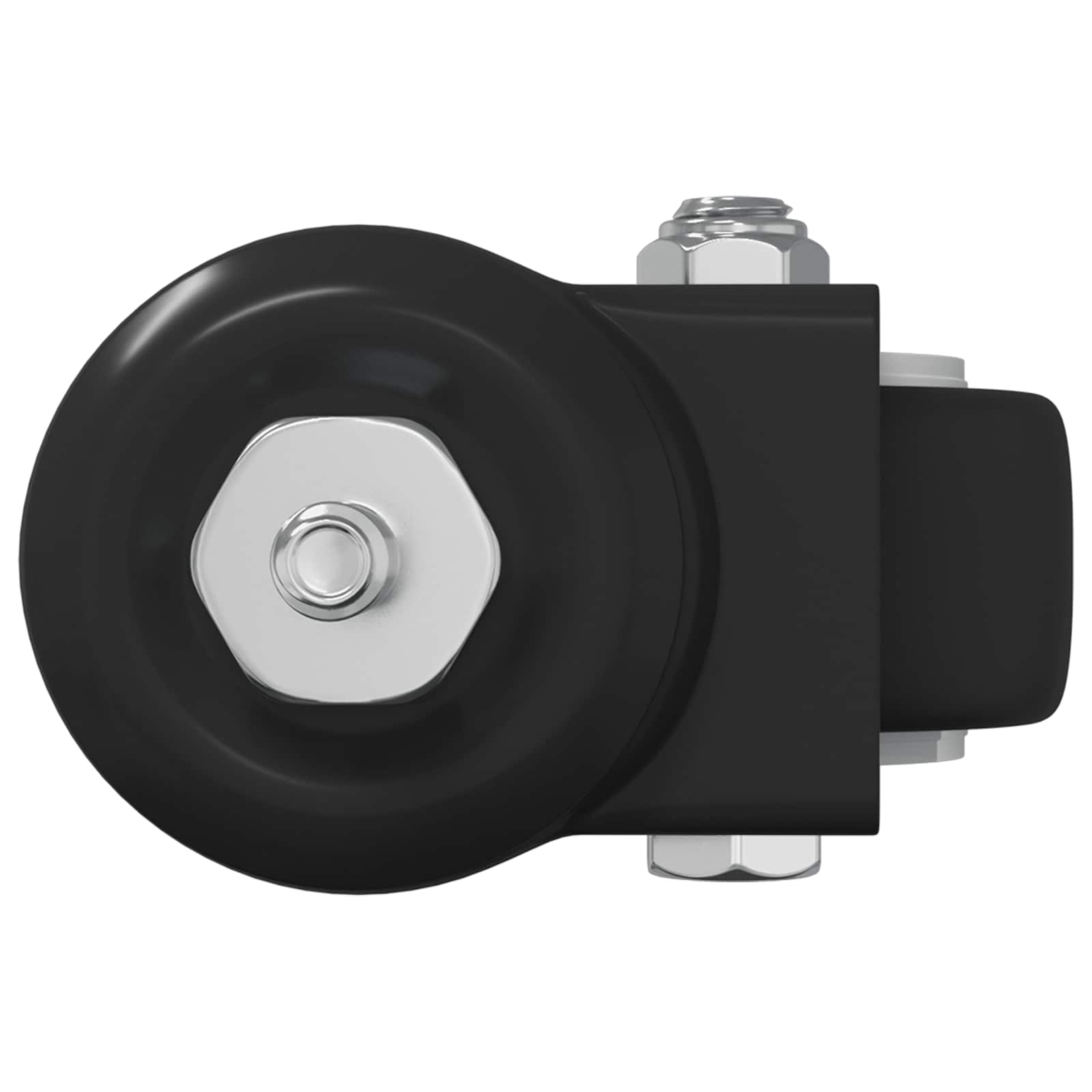 Rullo girevole 12 pcs Nero M6 mm Ferro e nylon 864767