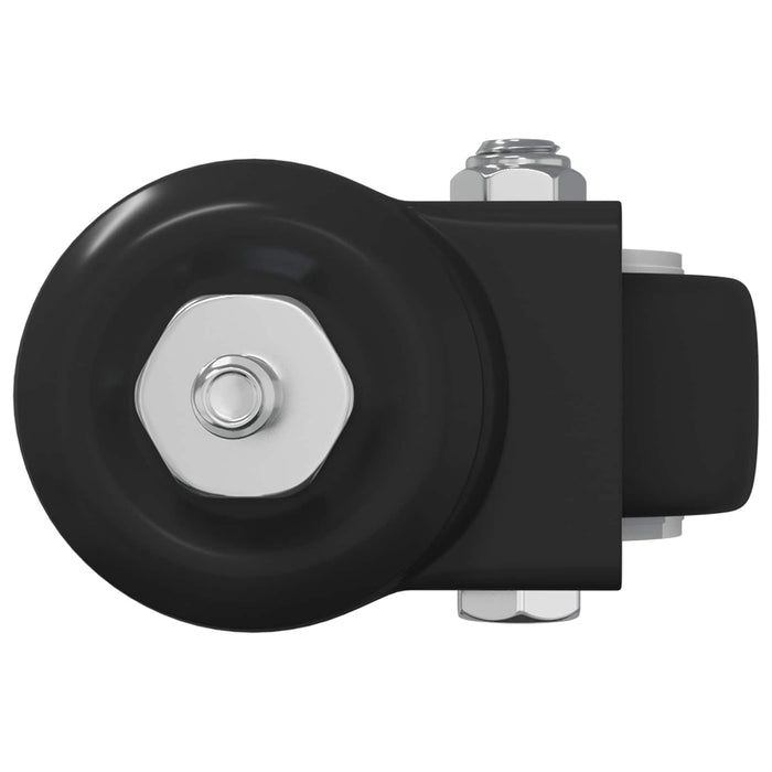 Rullo girevole 12 pcs Nero M6 mm Ferro e nylon 864767