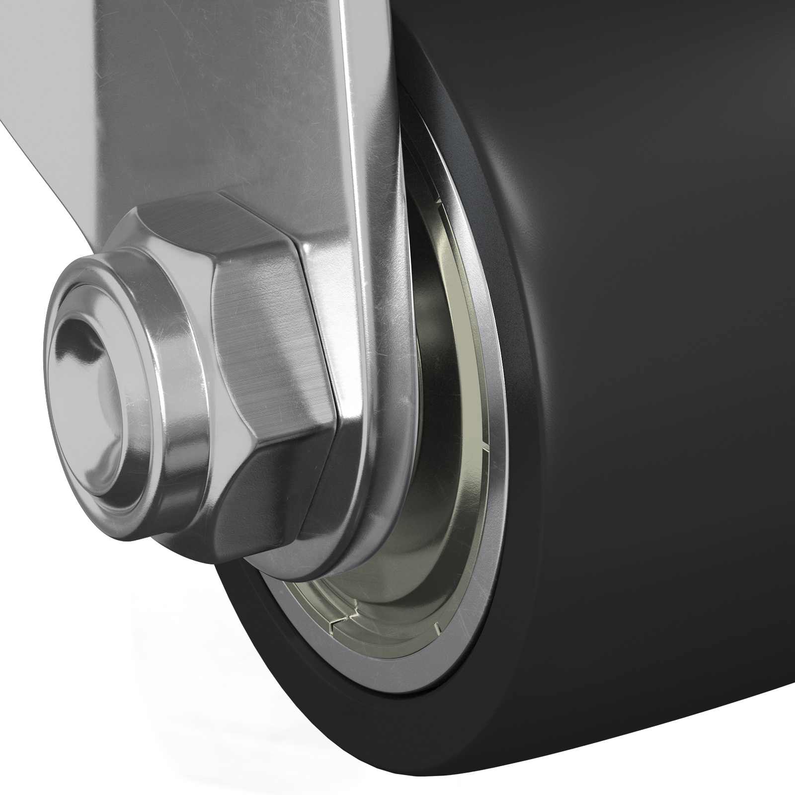 Ruota 2 pcs Argento 50 mm Nylon 864768