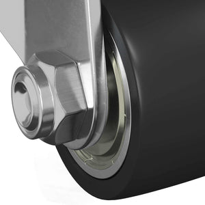 Ruota 2 pcs Argento 50 mm Nylon 864768