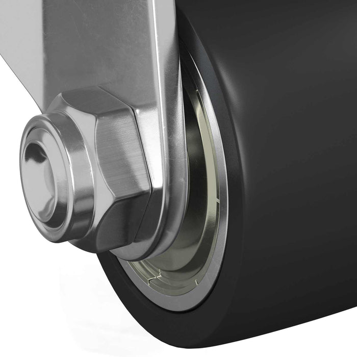 Ruota 2 pcs Argento 50 mm Nylon 864768