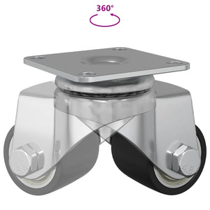 Ruota 2 pcs Argento 50 mm Nylon 864768