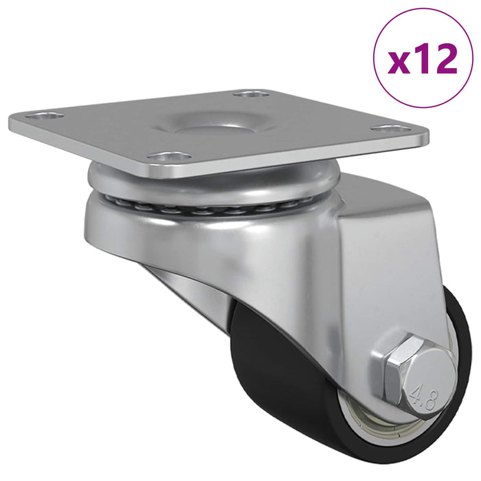 Ruota 12 pcs Argento 50 mm Nylon 864769