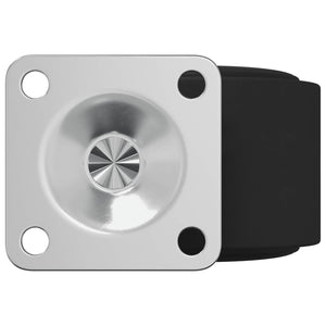 Rullo girevole 2 pcs Nero 54 mm Ferro e PP 864770