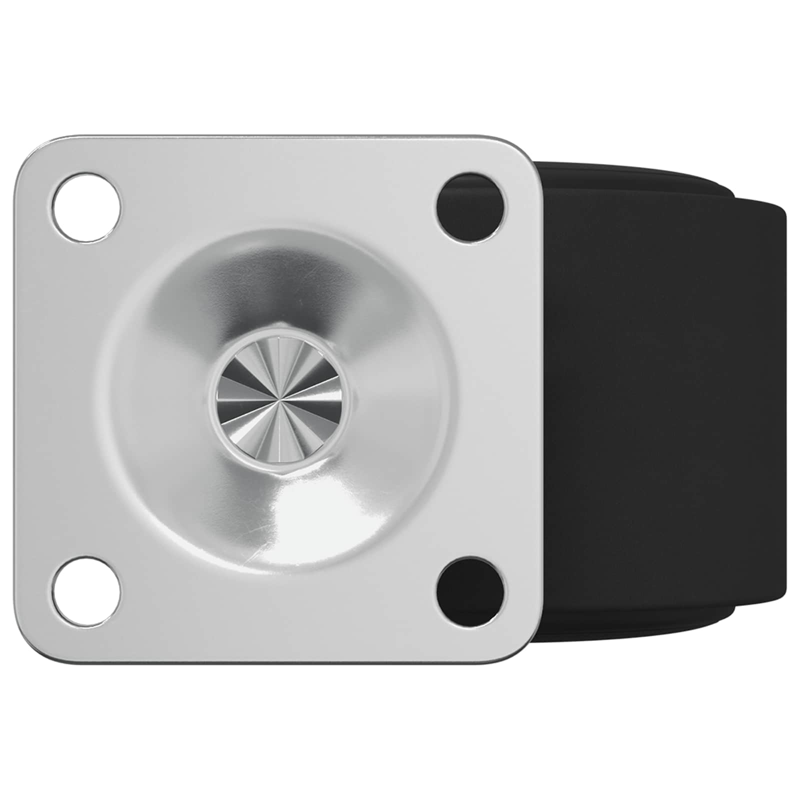 Rullo girevole 12 pcs Nero 54 mm Ferro e PP 864771