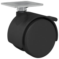 Ruota Nero Acciaio e polipropilene 864772