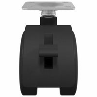 Ruota Nero Acciaio e polipropilene 864772