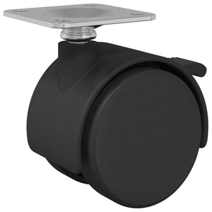 Ruota Nero Acciaio e polipropilene 864773