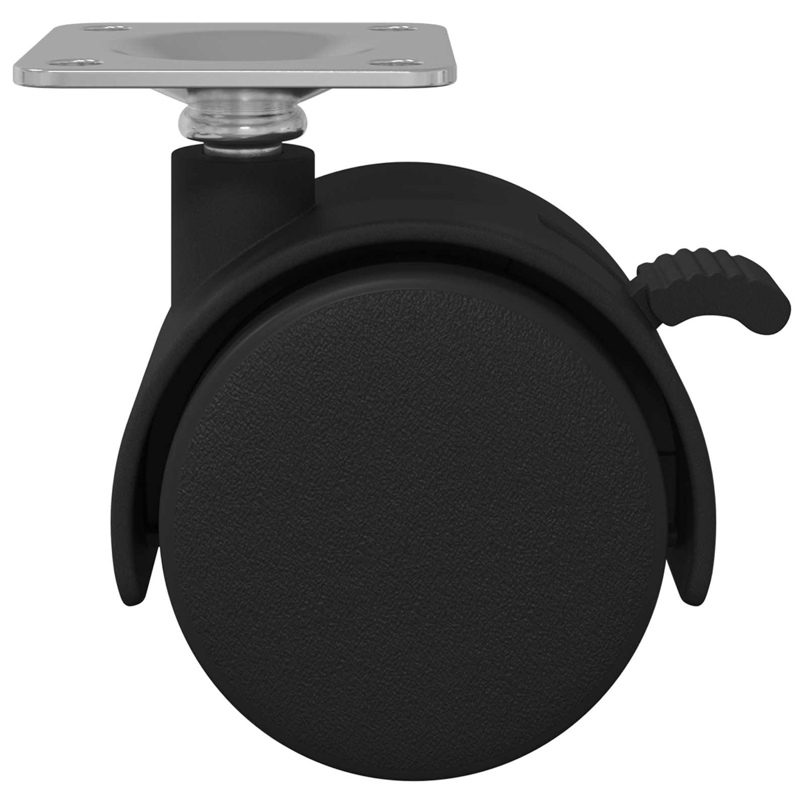 Ruota Nero Acciaio e polipropilene 864773