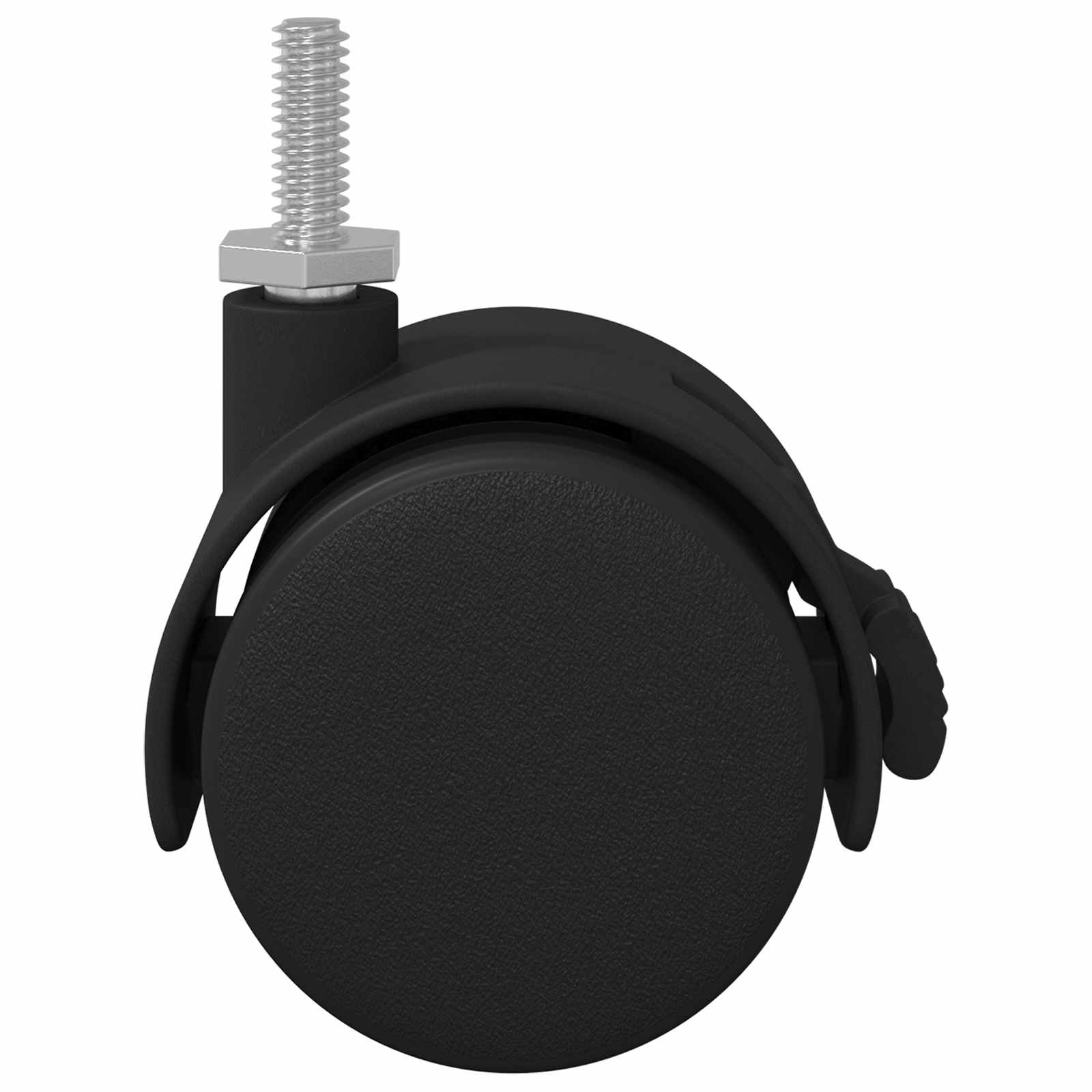 Ruota 2 pcs Nero e Argento 37,8 x 40 mm Ferro e PP 864774