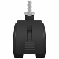 Ruota 12 pcs Nero e Argento 37,8 x 40 mm Ferro e PP 864775