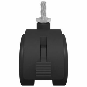 Ruota 12 pcs Nero e Argento 37,8 x 40 mm Ferro e PP 864775