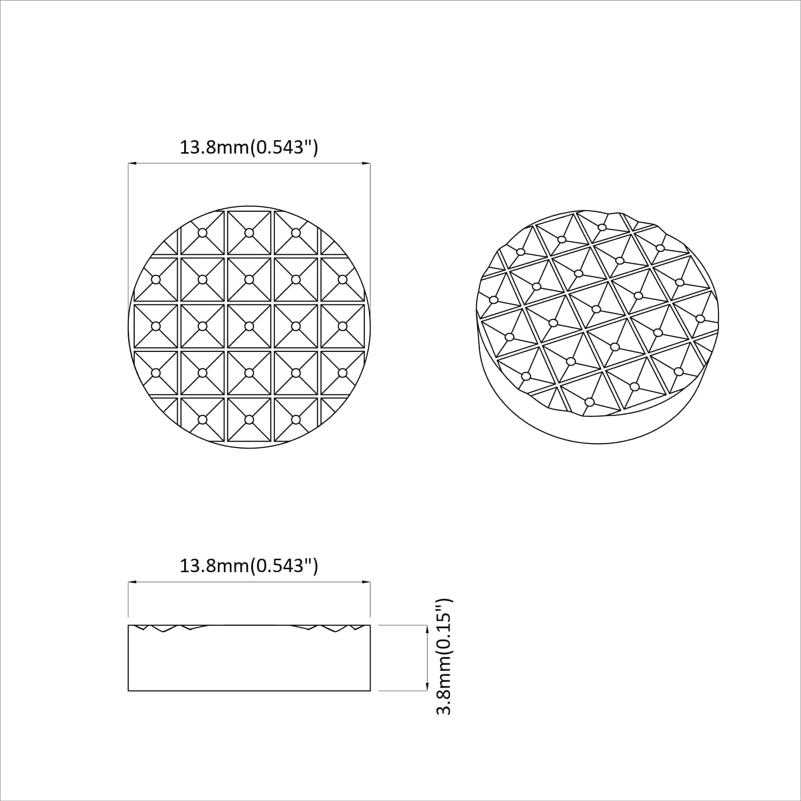 Pannelli per Piedi di Mobili 2 pcs Nero Ø 14 x 4 mm EVA 864826