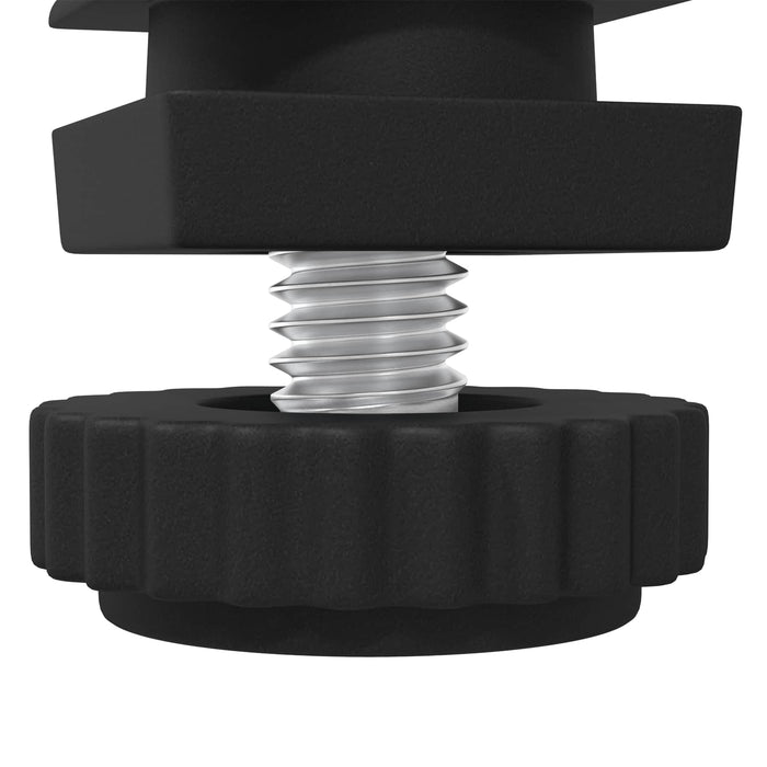 Livellatori per Mobili Regolabile 2 pcs Nero M6 PP 864853